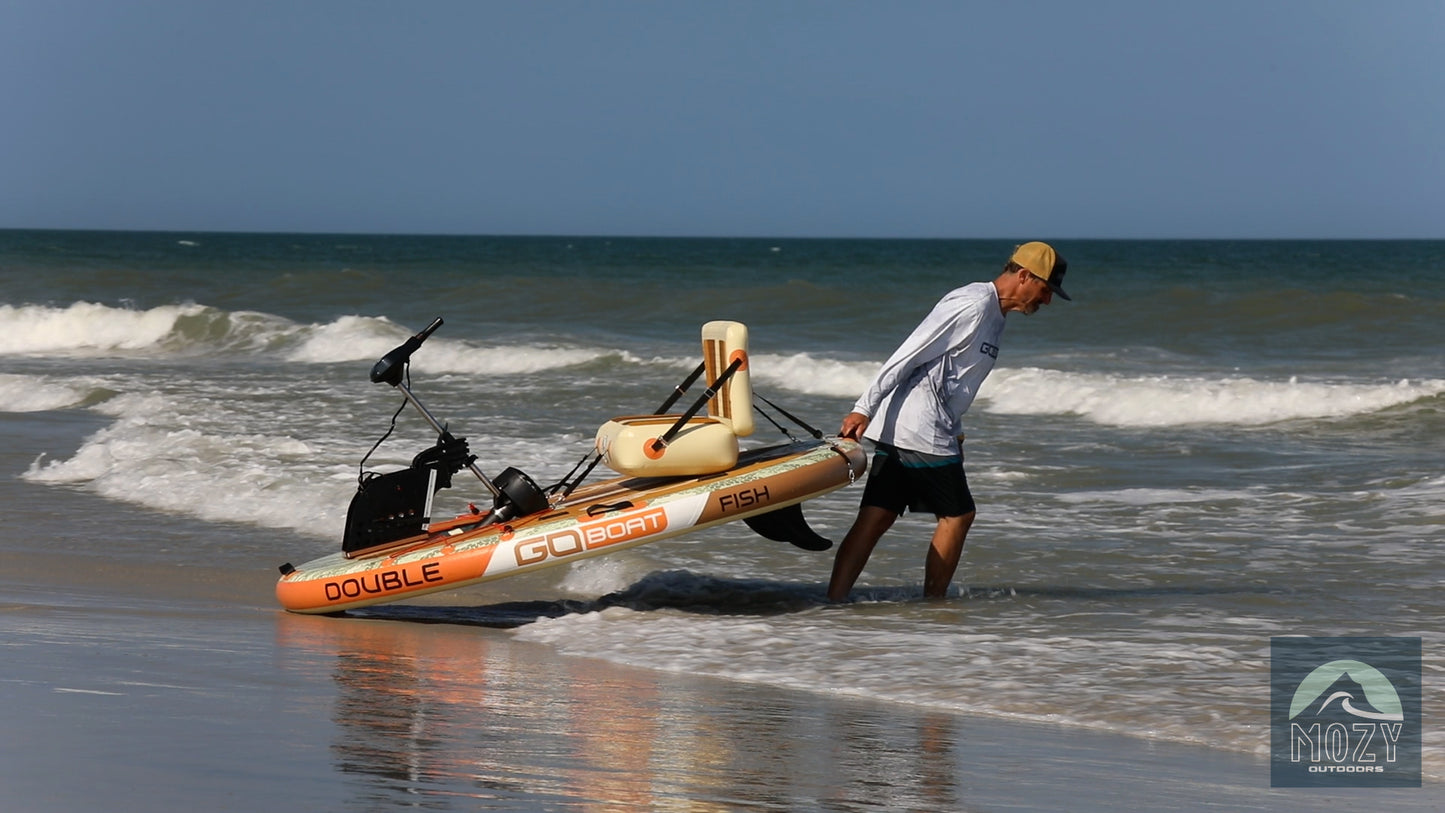 GoBoat Double Fish portable inflatable boat for fishing and recreation