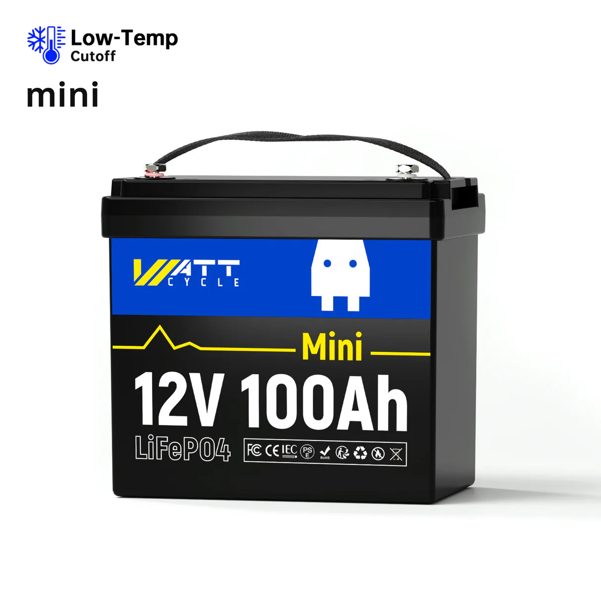 Watt Cycle 12V 100ah Bluetooth battery
