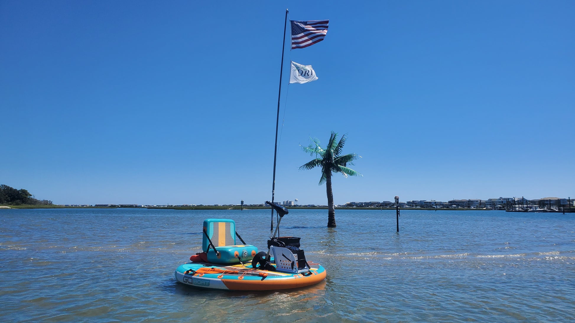 GoBoat Freedom solo electric inflatable boat in Wrightsville Beach